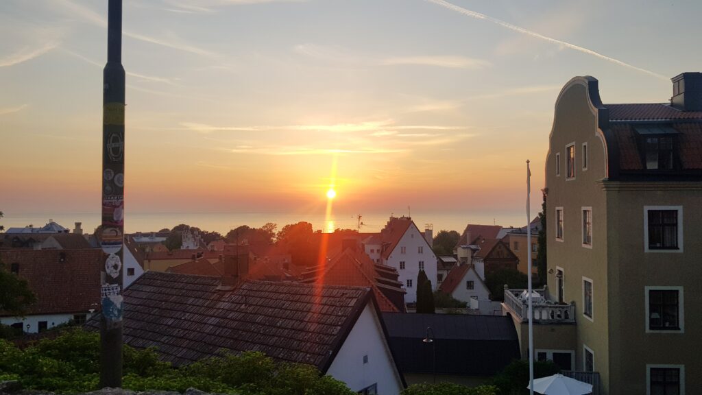 Swedish Island Gotland Visby sunset breathtaking view