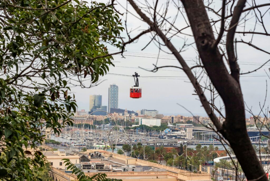 Barcelona Cable Car over the Marina