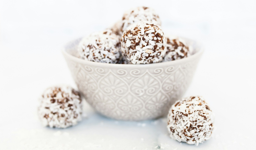 Swedish Chocolate Balls in a Bowl